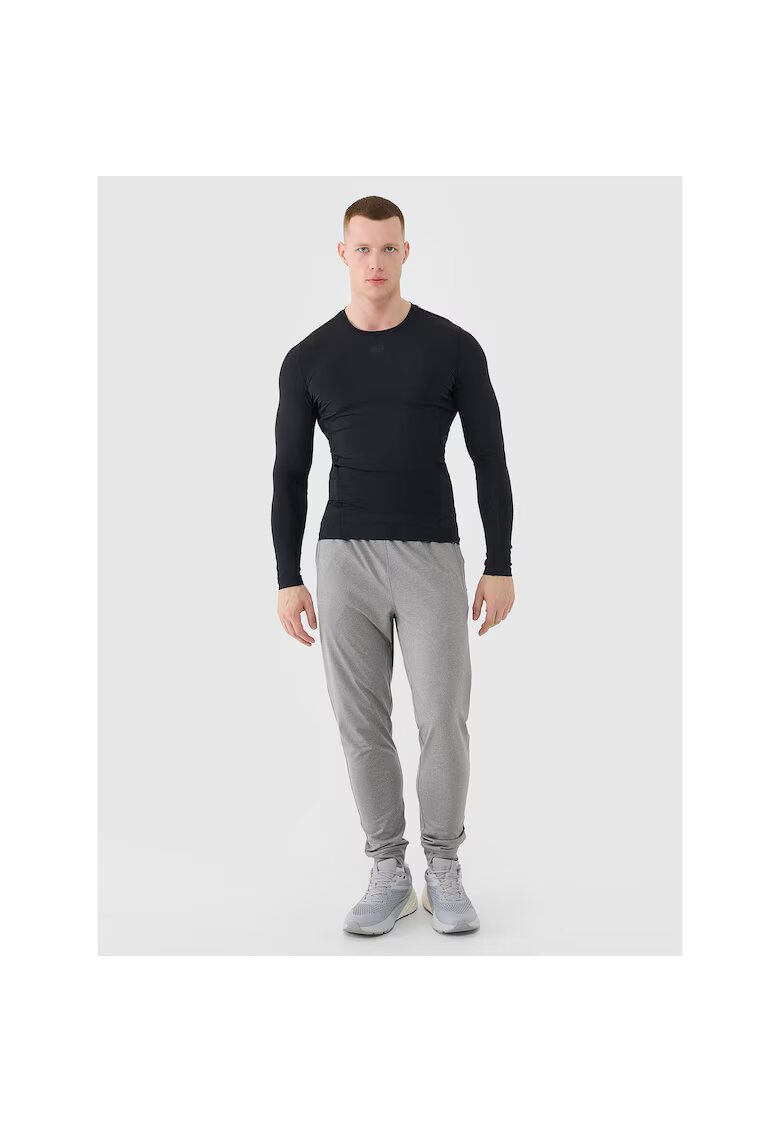 4F Pantaloni sport barbati antrenament - gri - material respirabil