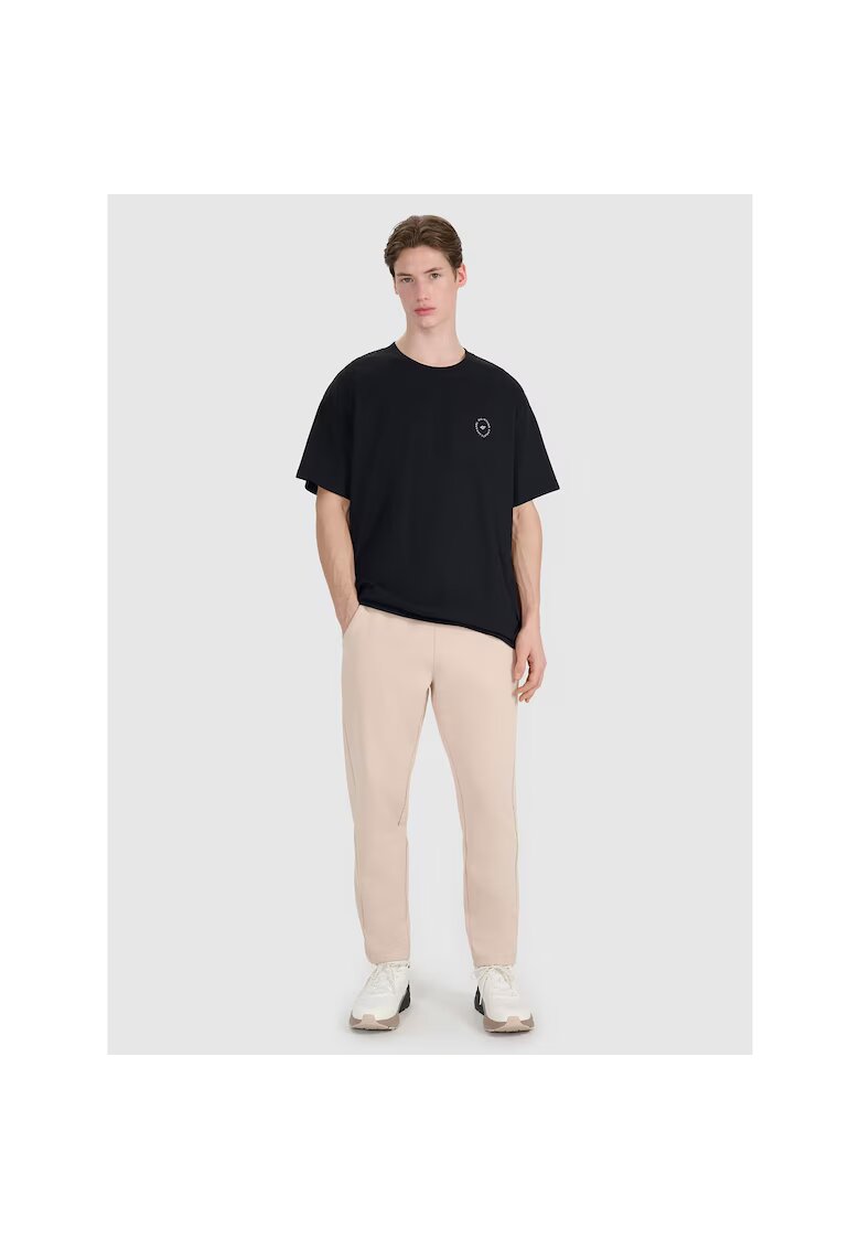 4F Pantaloni sport barbati bej - 300 g/m - 85% bumbac