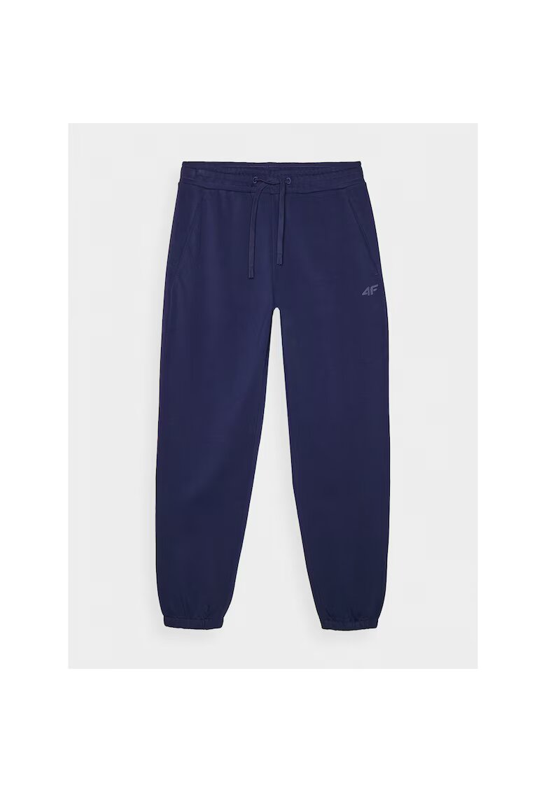 4F Pantaloni sport barbati bleumarin - bumbac 80% - croiala obisnuita