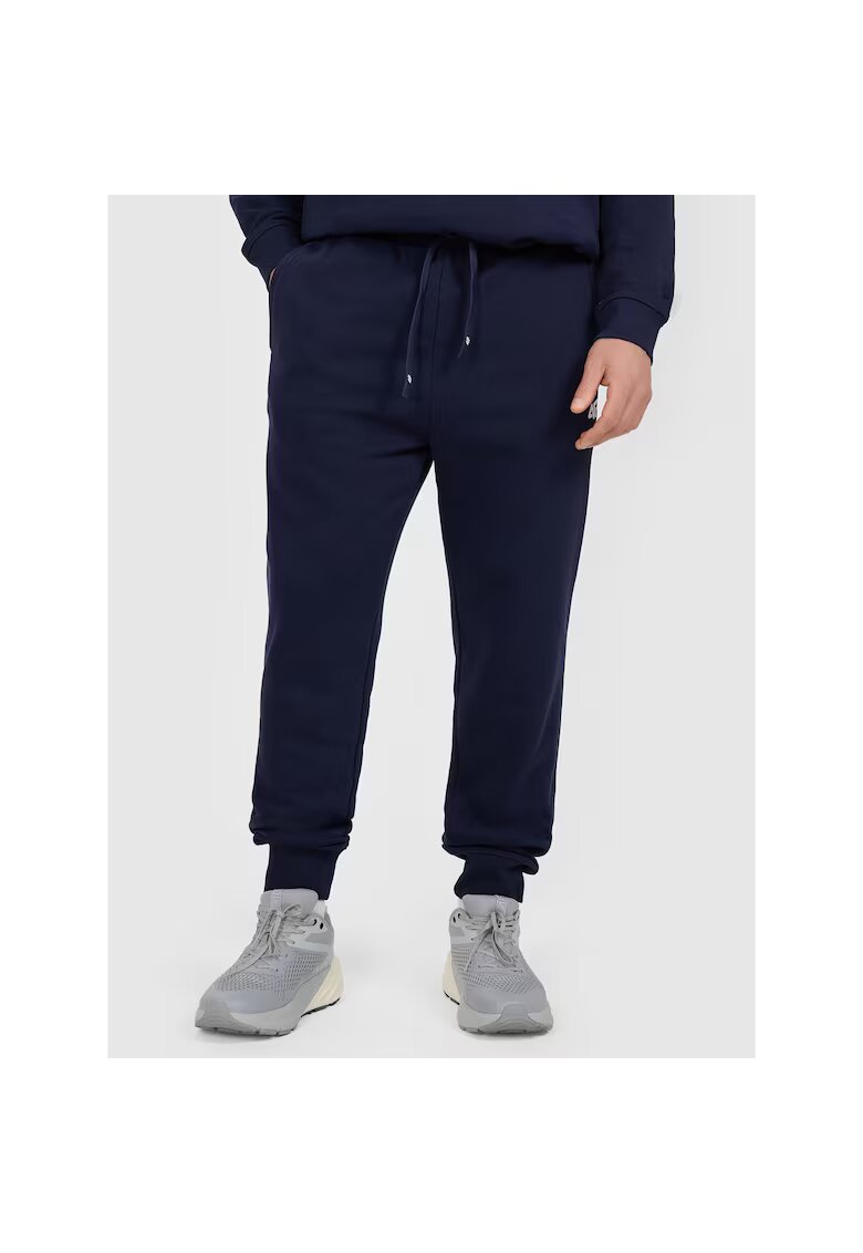 4F Pantaloni sport barbati bumbac - bleumarin inchis