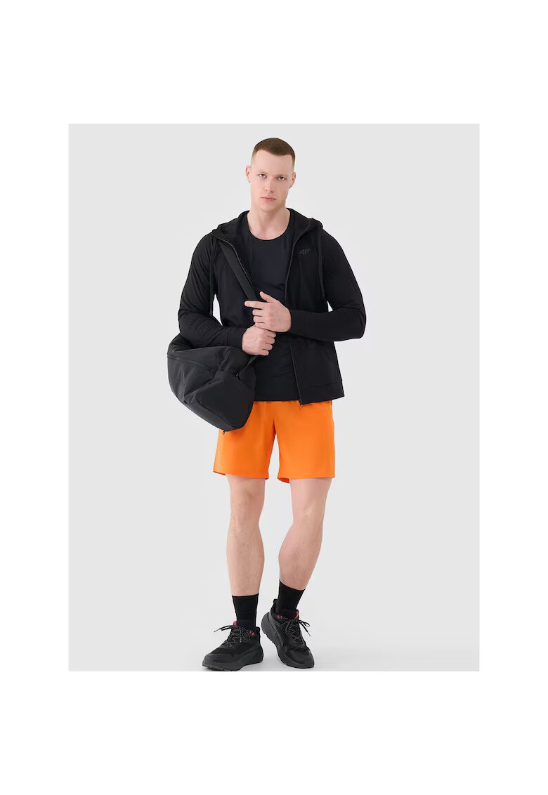 4F Pantaloni sport barbati - de antrenament - uscare rapida - portocaliu