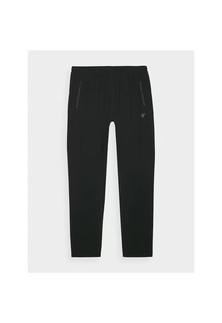 4F Pantaloni sport barbati sintwtic/elastan - uscare rapida - negru