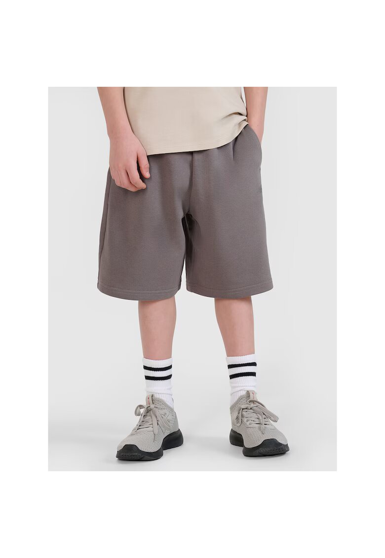4F Pantaloni sport copii gri - bumbac
