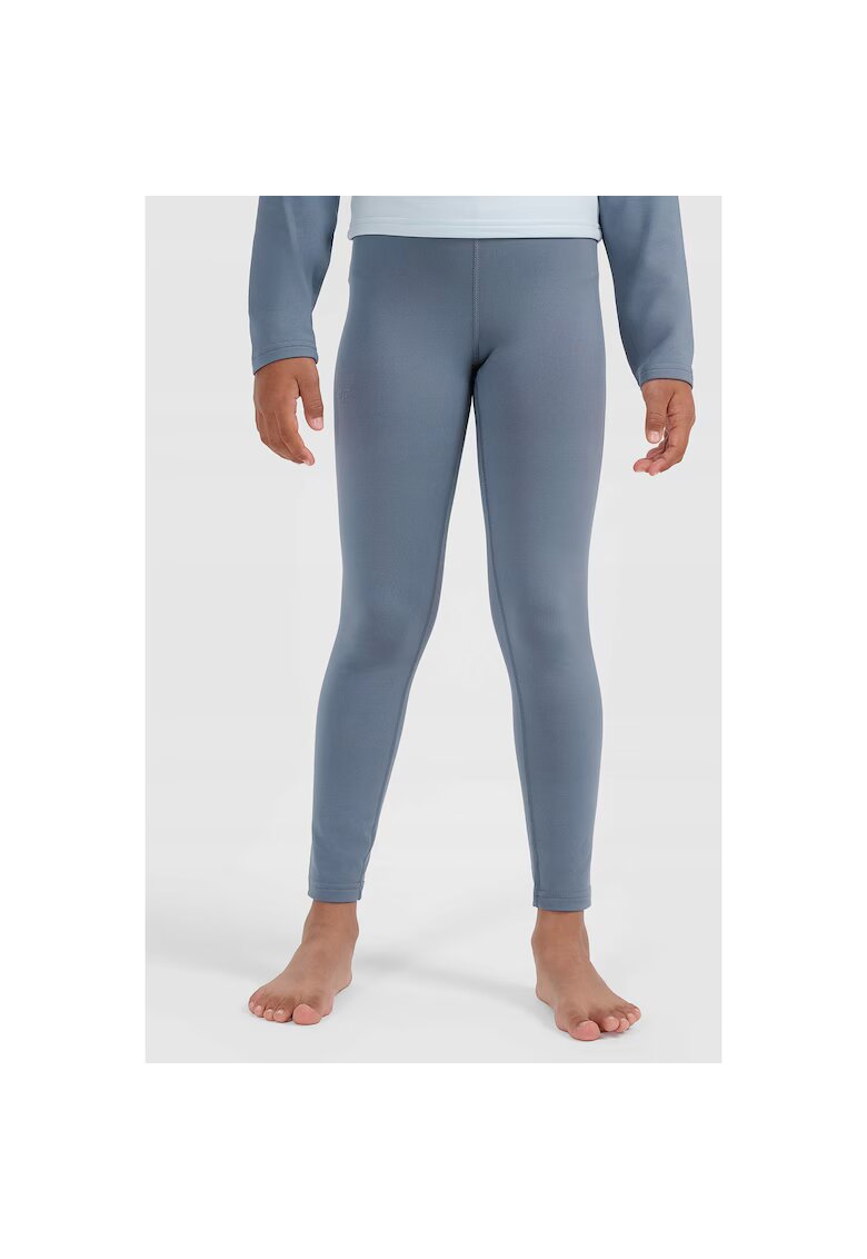 4F Pantaloni sport copii lenjerie termica - gri - tehnologie Warm - croiala slim