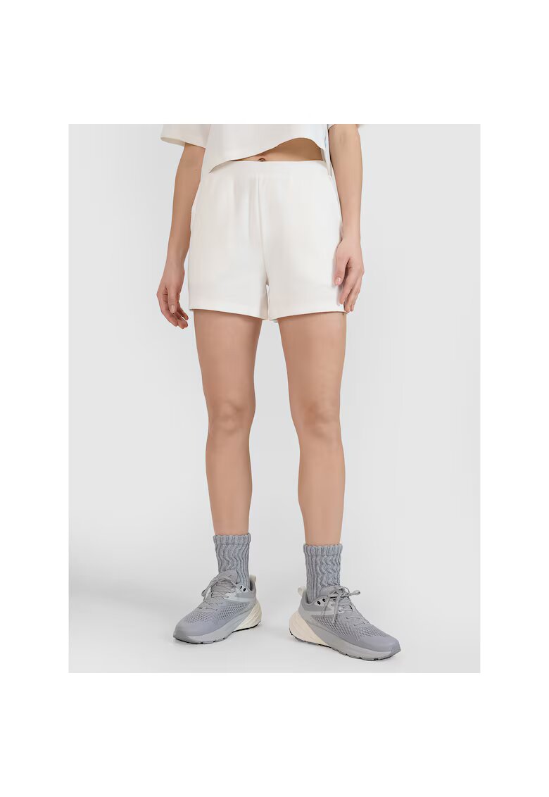 4F Pantaloni sport dama alb - trening