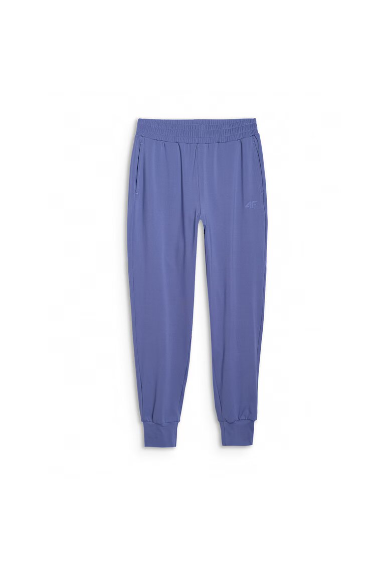 4F Pantaloni sport dama - colanti de antrenament - bleumarin - poliester