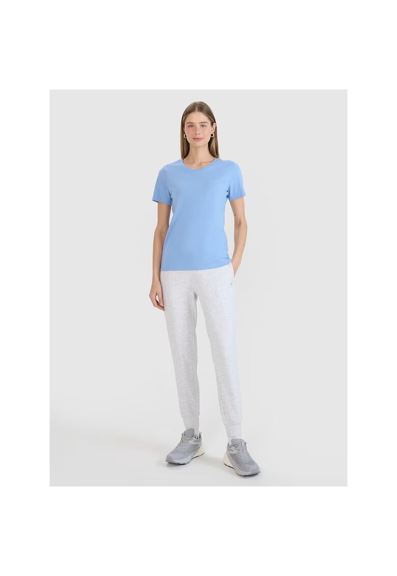 4F Pantaloni sport dama - jogger - gri - bumbac 78%