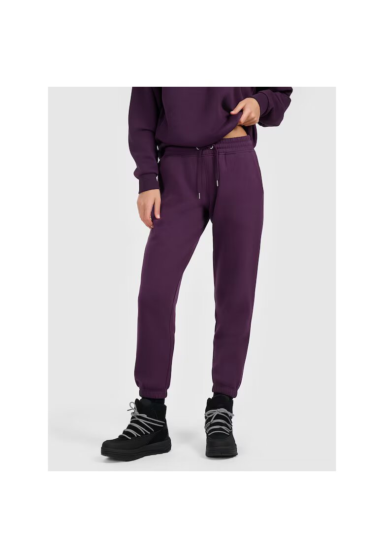 4F Pantaloni sport dama violet - bumbac