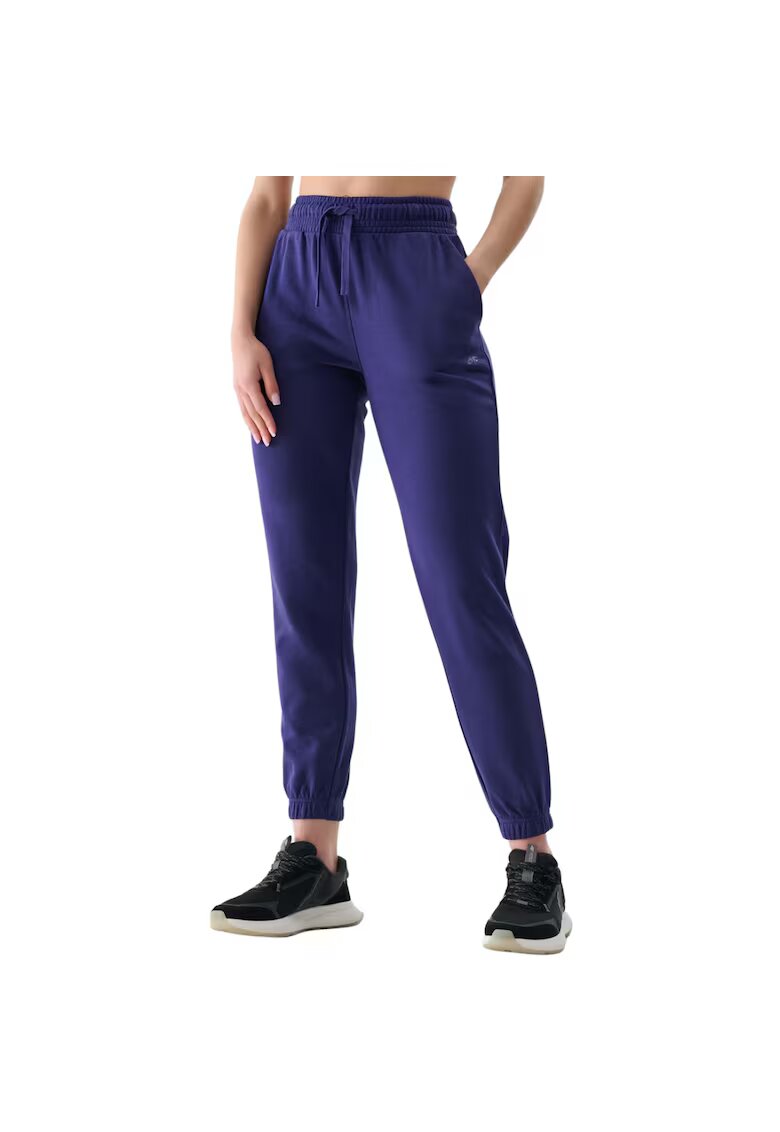 4F Pantaloni sport dama WMM00TTROF1138 - - Bumbac/Poliester - Bleumarin