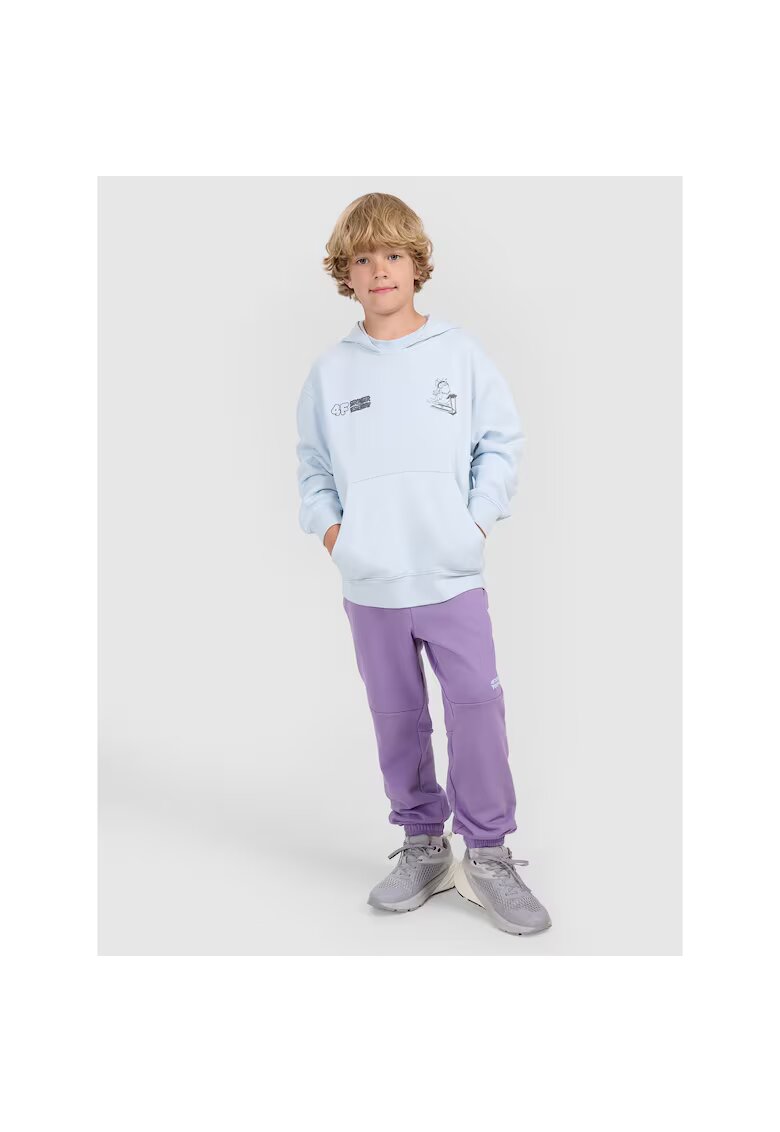 4F Pantaloni sport fete - bumbac/poliester - violet