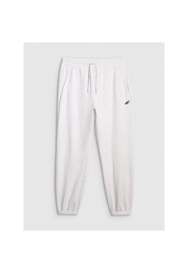 4F Pantaloni sport gri - bumbac/poliester - croiala normala - fara captuseala - pentru barbati