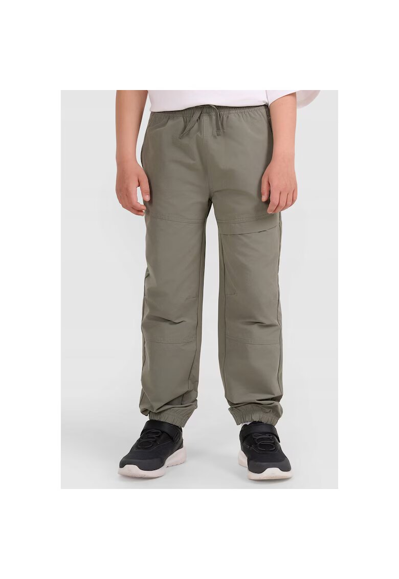 4F Pantaloni sport pentru baieti - jogger - gri - confortabili - bumbac