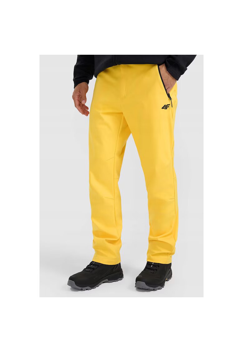 4F Pantaloni trekking barbati - poliester - galben
