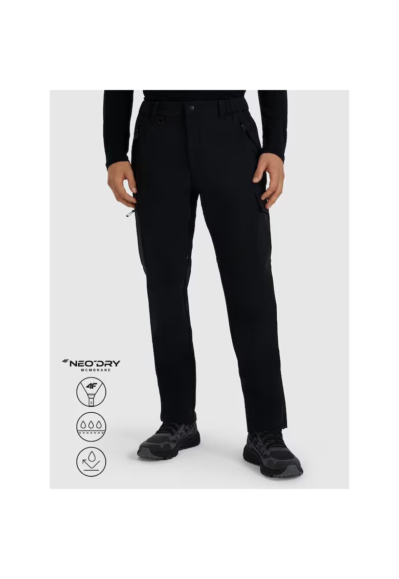 4F Pantaloni trekking barbati - poliester - negri