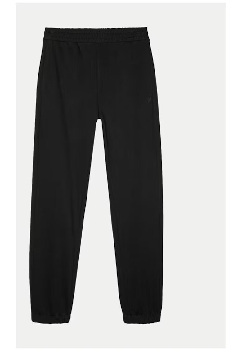 4F Pantaloni trening Unisex WAW24TTROU0826 Negru Loose Fit - Bumbac