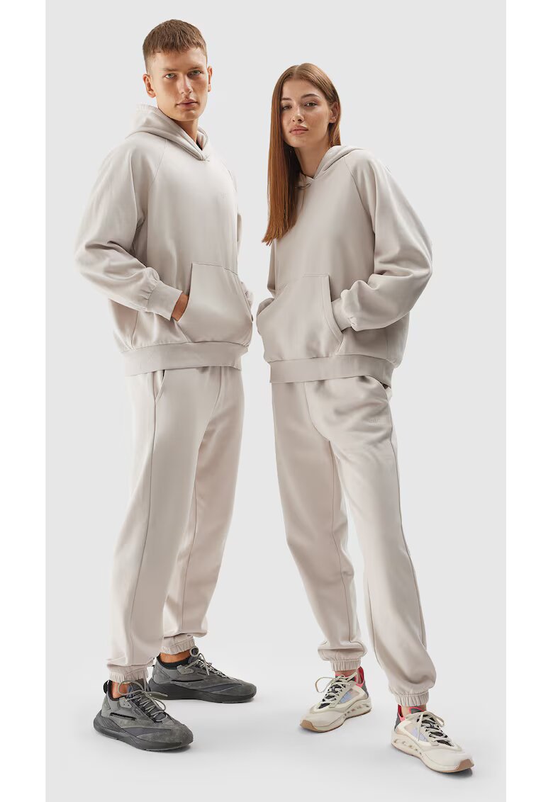 4F Pantaloni unisex Bumbac - Bej - Bej