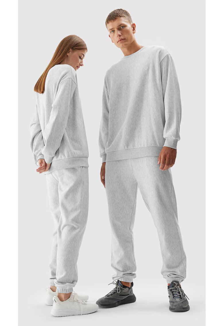 4F Pantaloni unisex Bumbac - Gri - Gri