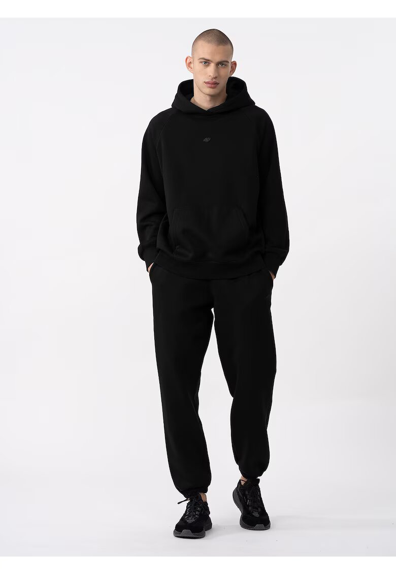 4F Pantaloni unisex Bumbac - Negru -