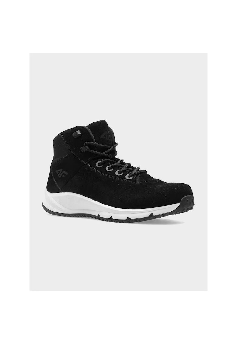 4F Pantofi de iarna copii Deep Black - Alb/Negru