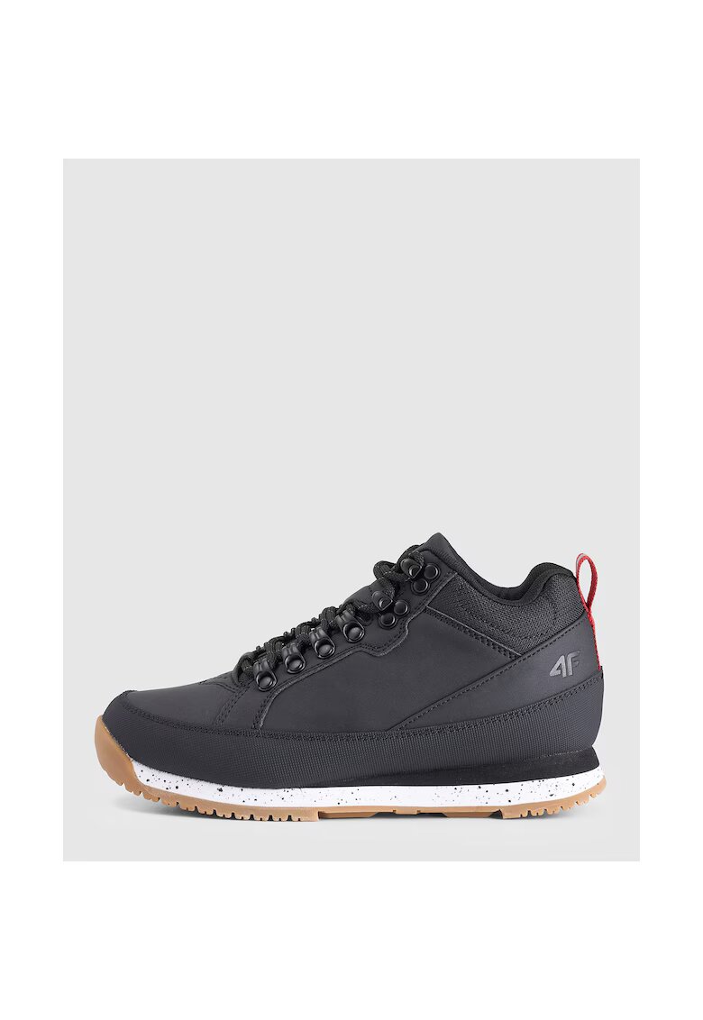 4F Pantofi sport baieti 4-WALKER - piele nabuc - negru