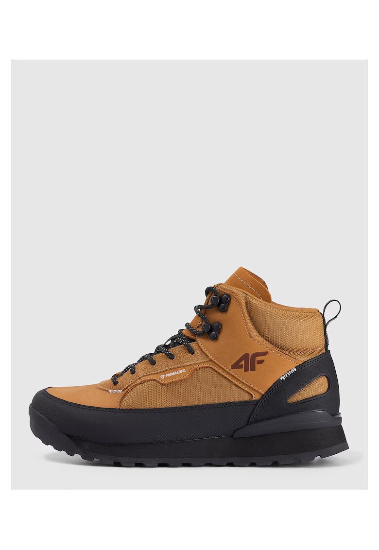 4F Pantofi sport barbati RAW25FWINM059-81S - - Maro - Piele intoarsa