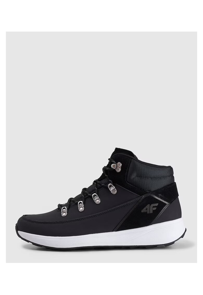 4F Pantofi sport barbati RAW25FWINM061-21S - - Piele naturala - Negru