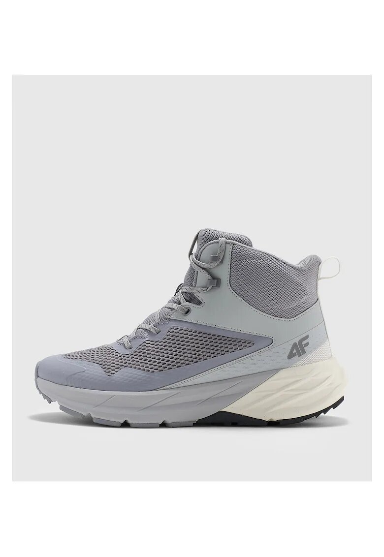 4F Pantofi trekking barbati plasa - gri
