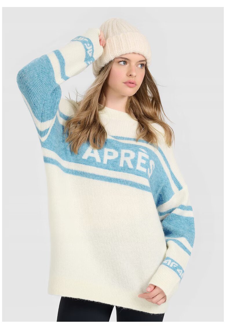 4F Pulover dama - oversize - calduros - lana