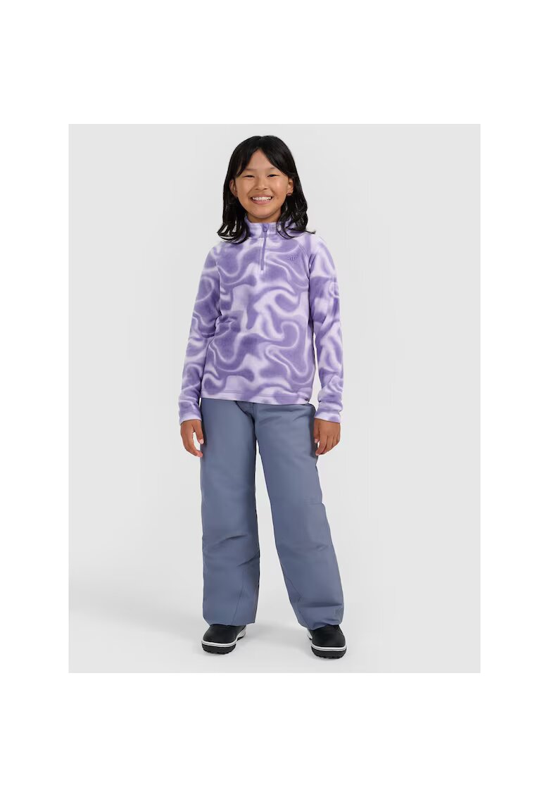4F Pulover termic pentru fete - violet - material polar - tehnologie Warm -