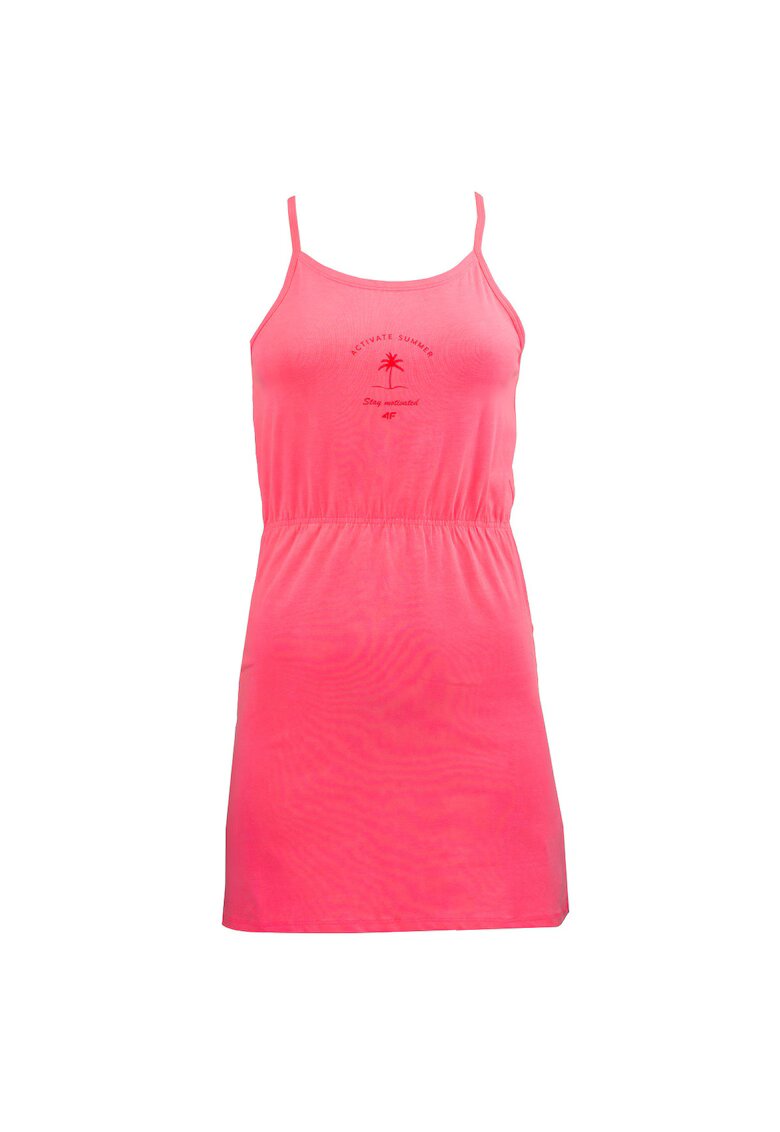 4F Rochie de fete Bumbac/Elastan - Roz