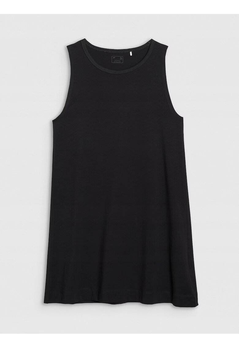 4F Rochie mini neagra - textil - Negru