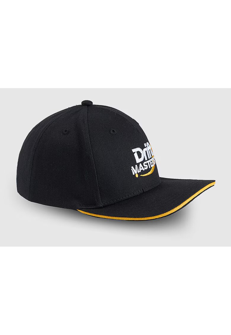 4F Sapca Unisex x Drift Masters - Fullcap - Bumbac - Snapback Reglabil - Negru/Galben/Alb - Colectia SS25