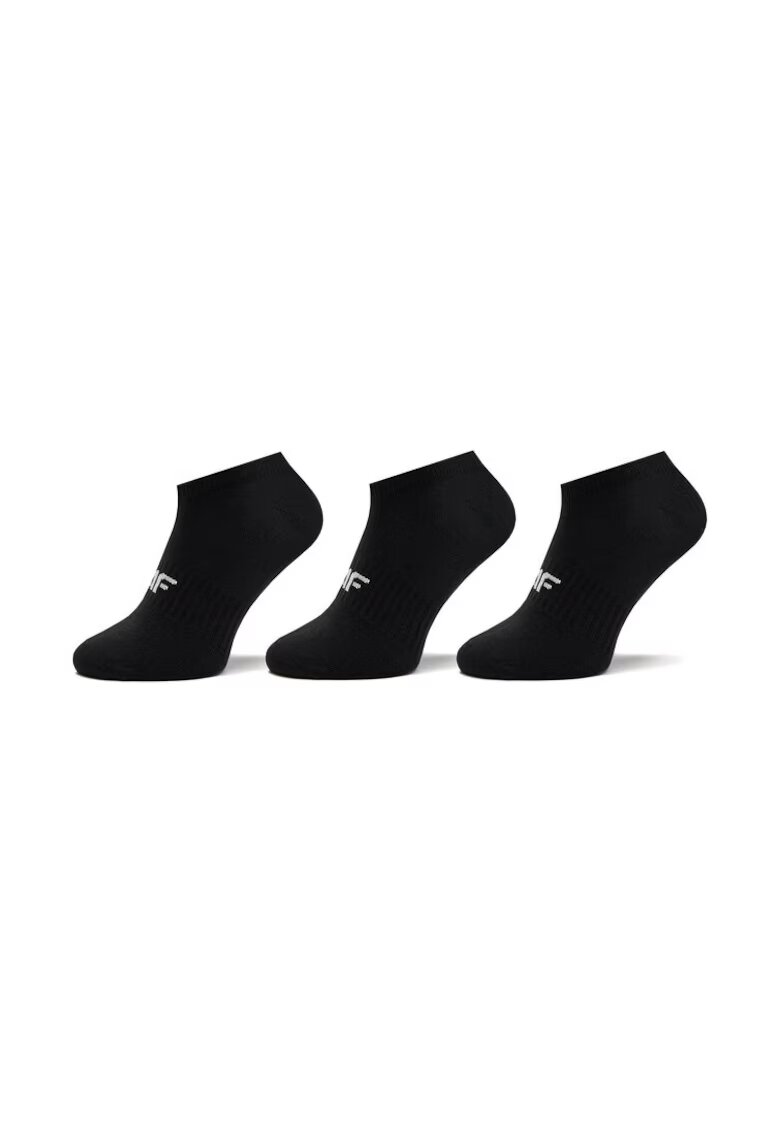 4F Set 3 perechi sosete dama - 303386238 - Poliamida/Bumbac - One size - Negru
