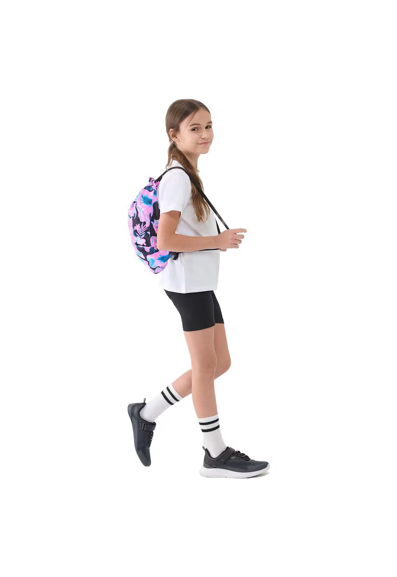 4F Set sport pentru fete - tricou/pantaloni scurti/rucsac - bumbac - multicolor