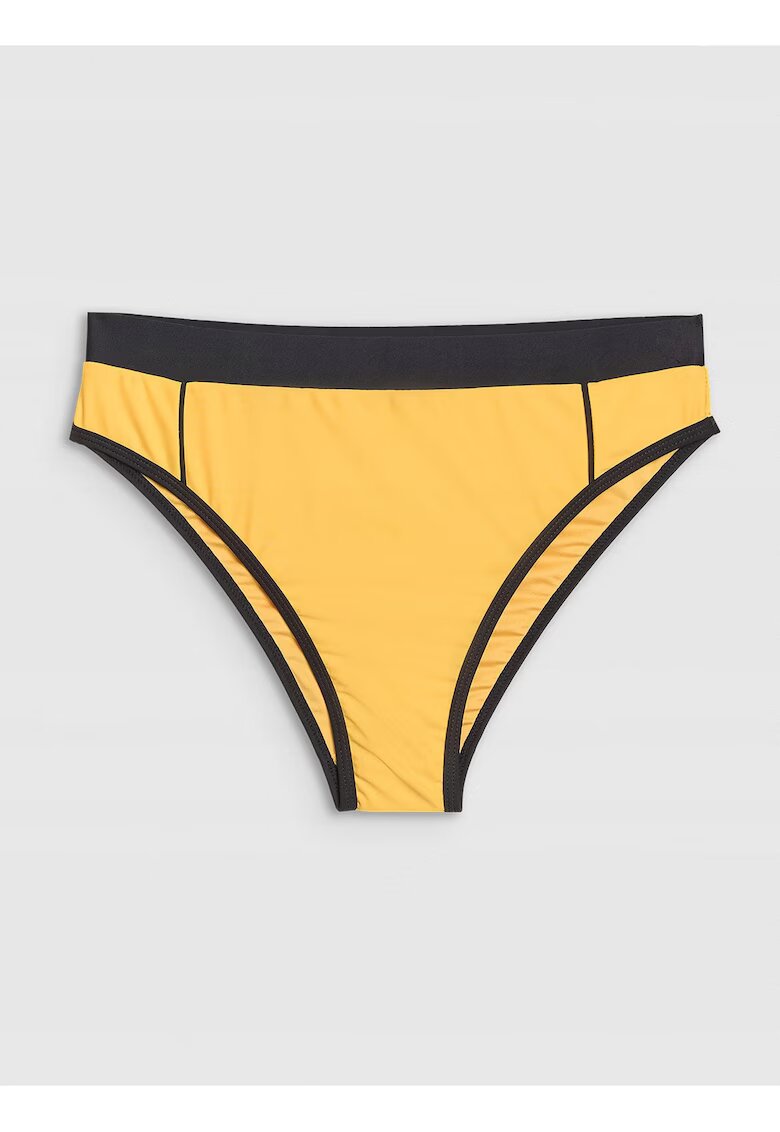 4F Slip de bikini pentru femei galben - elastic - sintetic