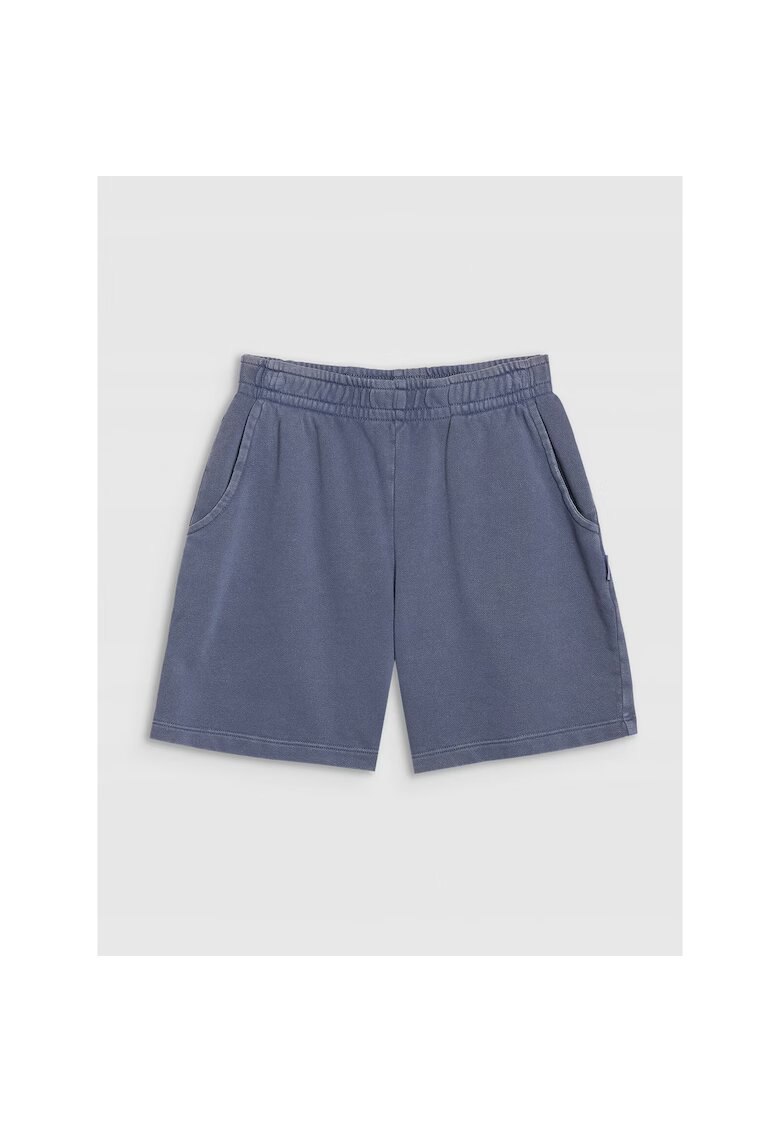 4F Sort Trening Casual Fete Junior - Bumbac - Denim - Marime 122 - Sportstyle - French Terry