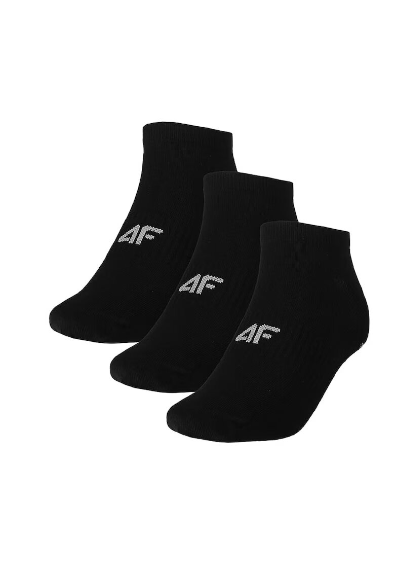 4F Sosete barbati WMM00USOCM378-20S - - Bumbac - 3 perechi - Negru