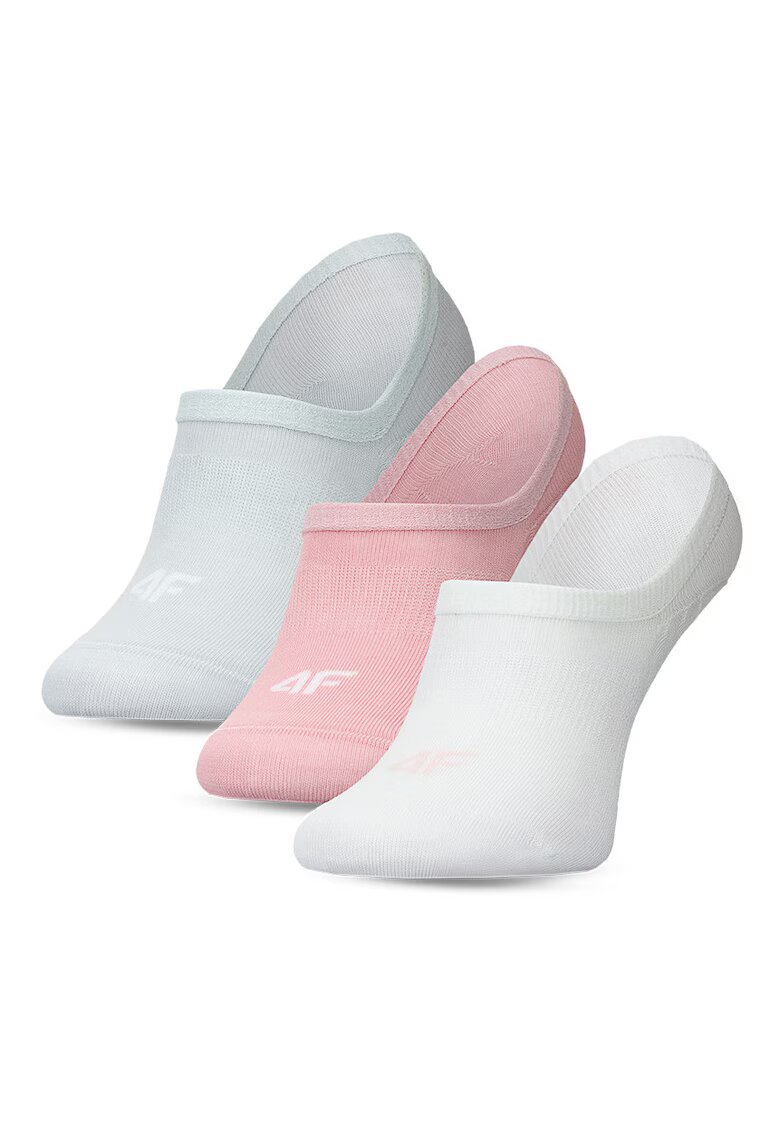 4F Sosete dama - set de 3 - multicolor - bumbac
