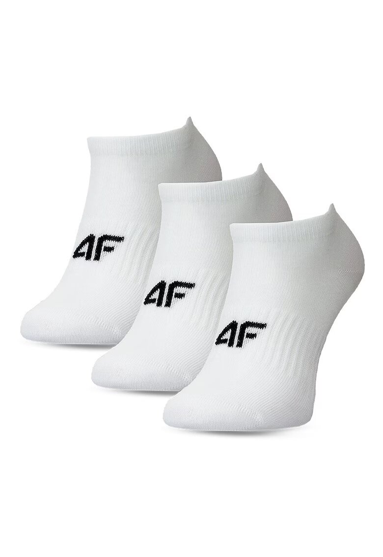 4F Sosete pentru fete - set de 3 - alb - bumbac - casual