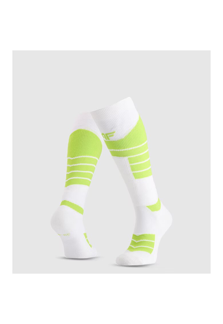 4F Sosete sport barbati - poliester - tehnologie Warm - verde -