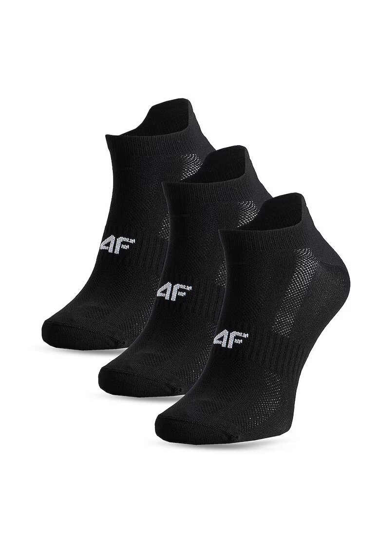 4F Sosete sport set 3 perechi - negru