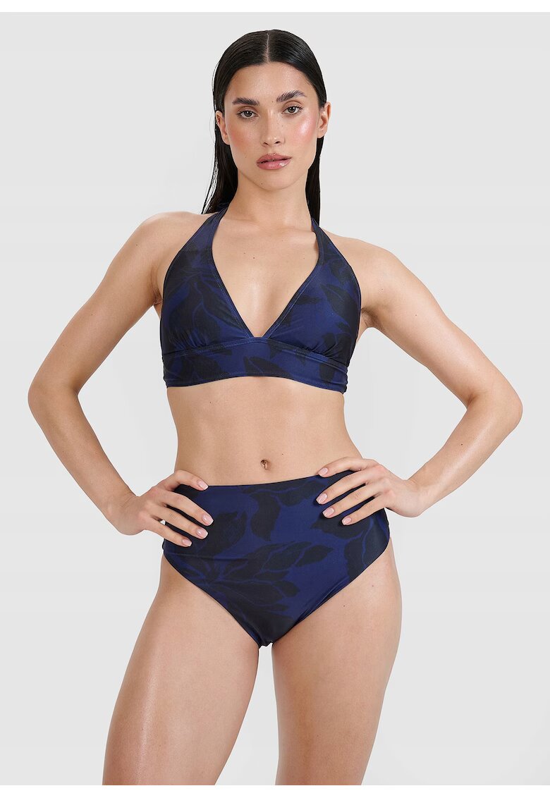 4F Sutien de bikini dama model halter - violet - material sintetic - cupe detasabile