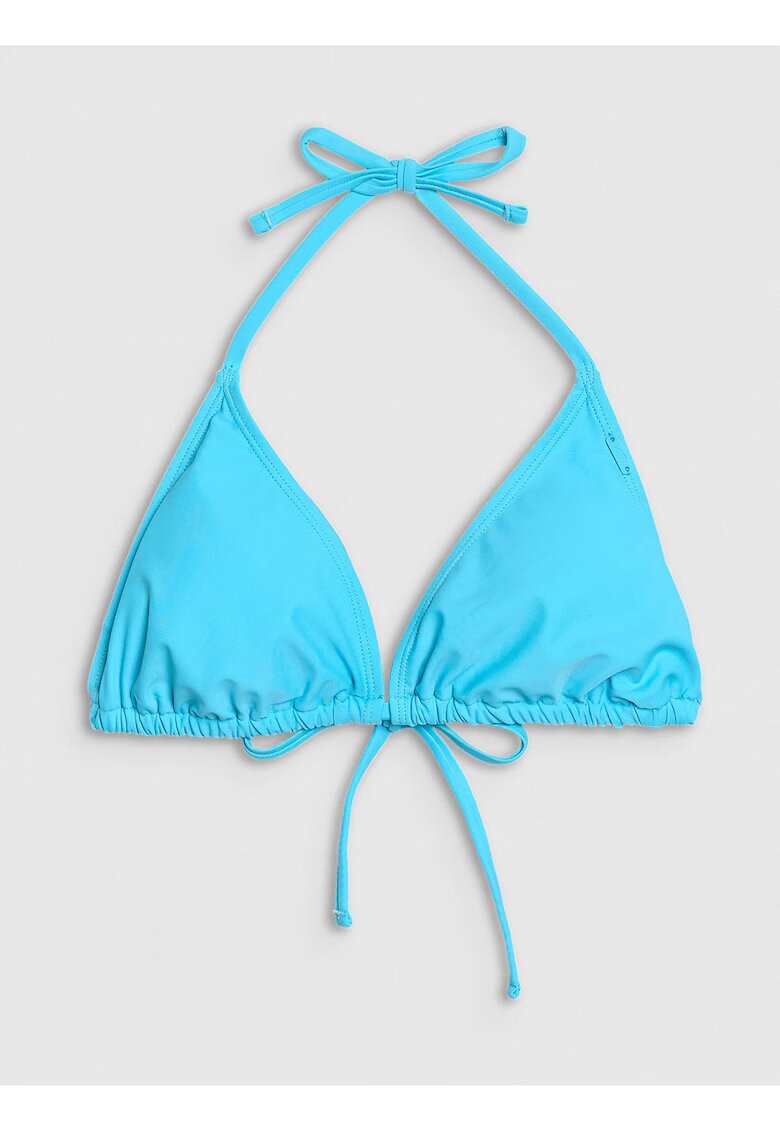 4F Sutien de bikini turcoaz - elastic - cupe triunghiulare - sintetic