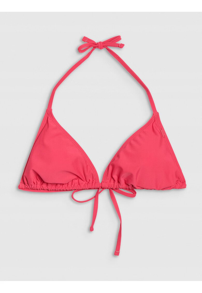 4F Top bikini roz - elastic - cupe triunghiulare - sintetic