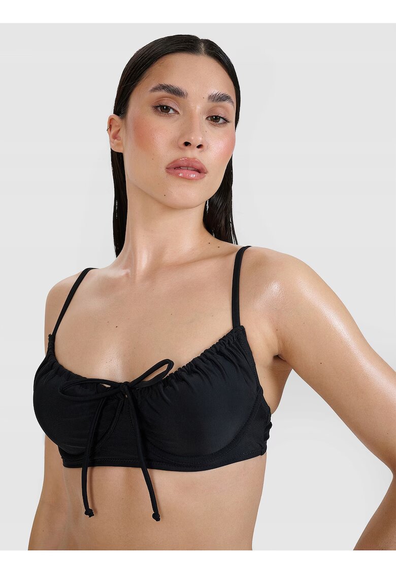 4F Top de baie dama - bikini - sintetic - negru