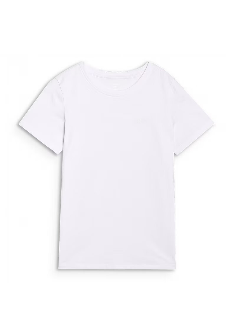 4F Tricou Alb Fete Bumbac 100% - Junior - Sportstyle - 54674 - Alb
