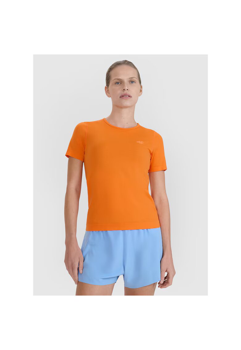 4F Tricou alergare dama - Sintetic - Portocaliu