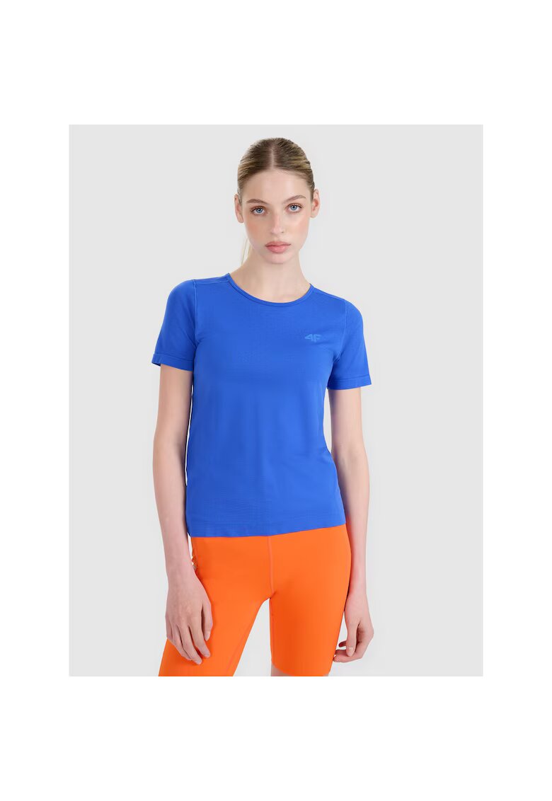 4F Tricou alergare dama - Uscare rapida - Textil - Albastru