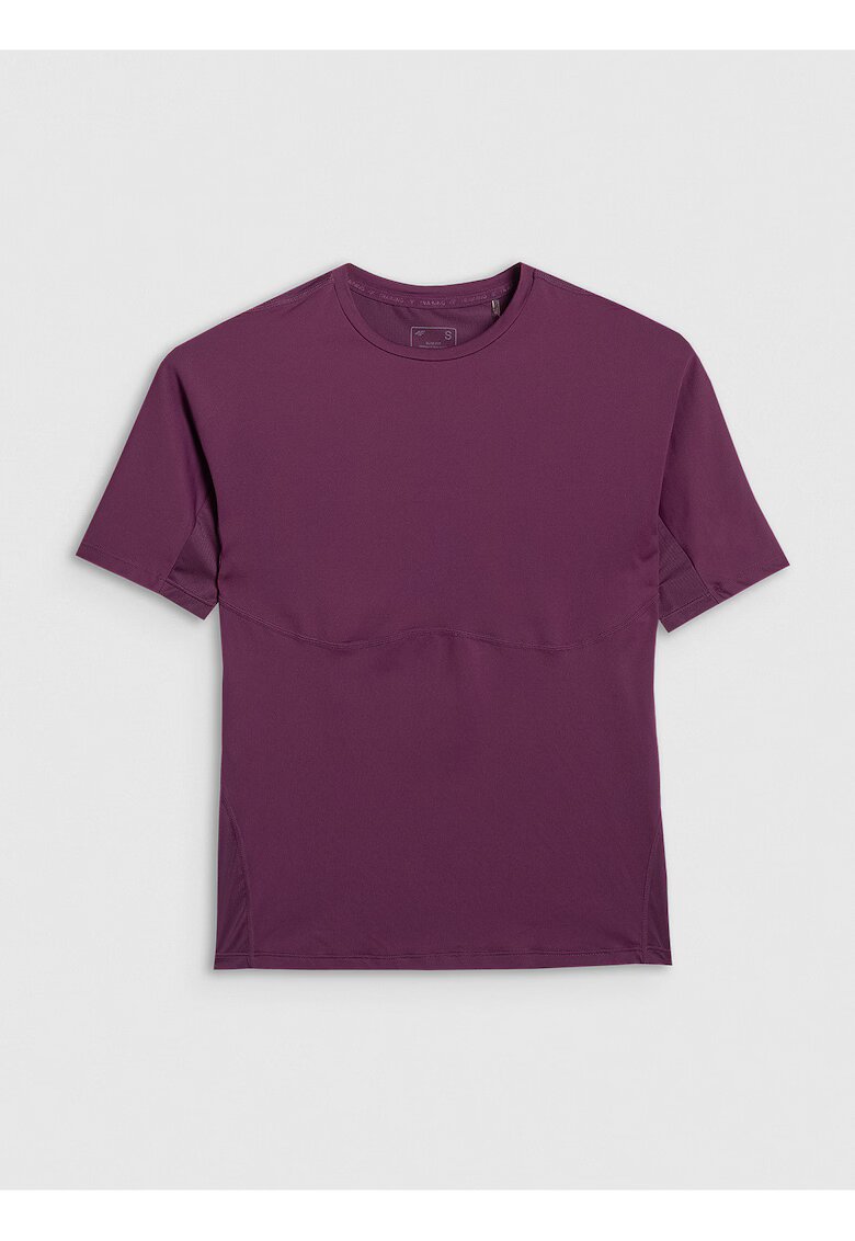 4F Tricou Antrenament Slim Uscare Rapida - 67945 - Violet inchis