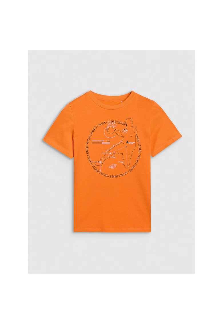 4F Tricou Baieti Bumbac 100% - 45769 - Portocaliu